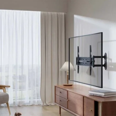 Aisens Soporte de Pared WT70TSLE-323 Giratorio e Inclinable para TV 37-70 Pulgadas, Negro